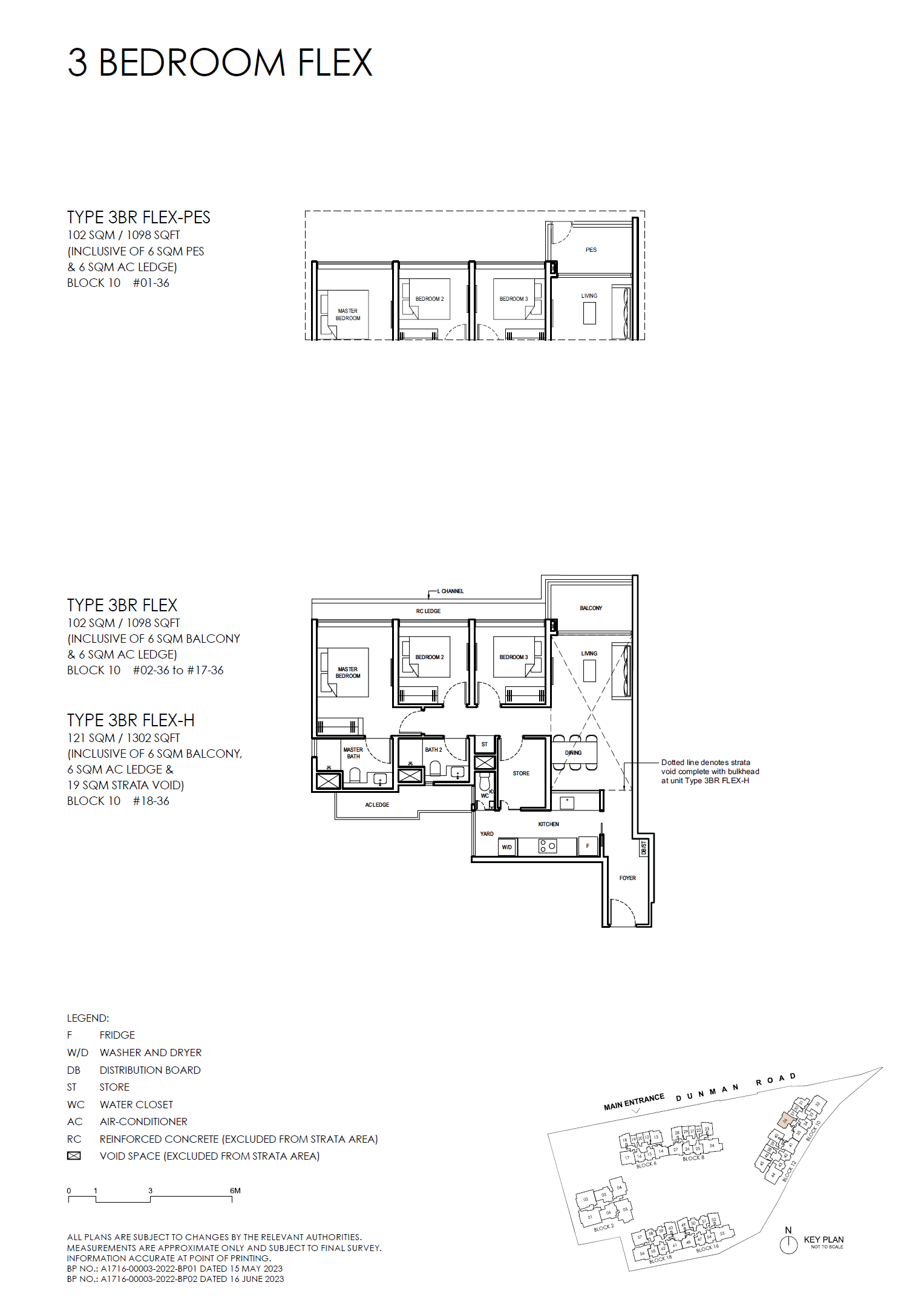 3BR FLEX floor plan